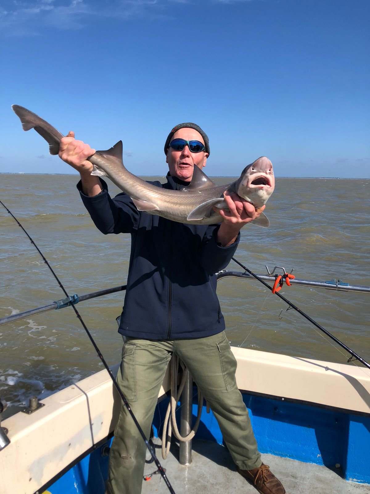Barry with his 131b Smoothhound